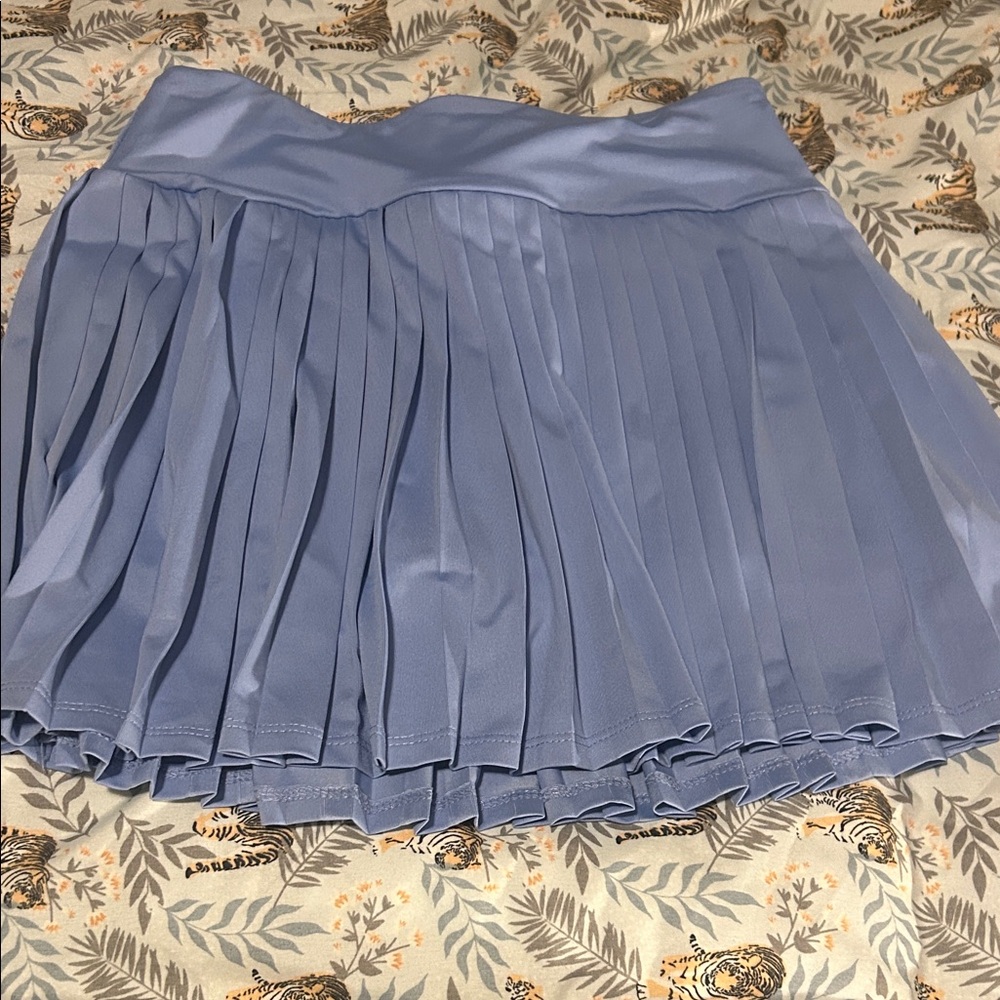Art Class Light Blue Pleated Skater Skort - Large